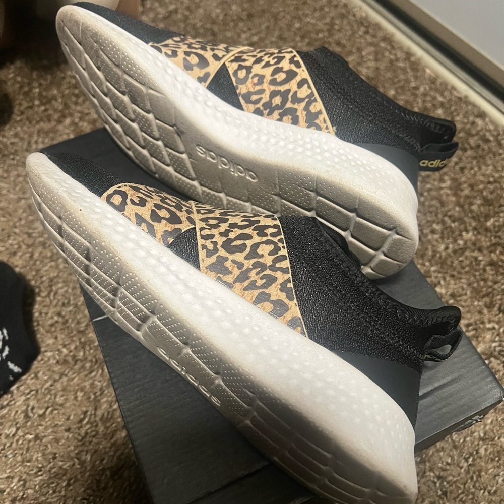 Adidas Cloudfoam Super Leopard Print Sneakers
